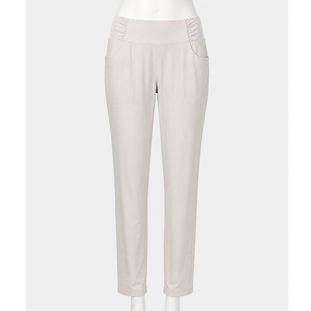 Reel Legends Women Performance Pants PM Gray Ruched Waist Fishing Hiking Outdoor
